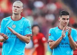 曼城英超击败埃弗顿哈兰德凌空抽射